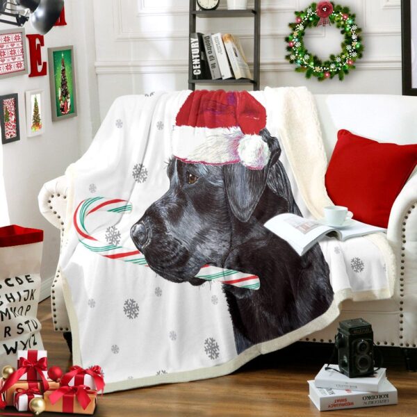 Labrador Retrievers Christmas Fleece Blanket Sherpa Blanket