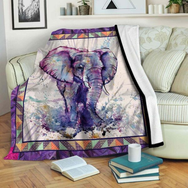 Elephan Fleece Blanket Sherpa Blanket