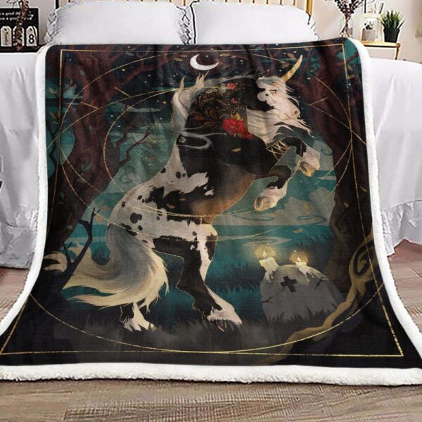 Horse Fleece Blanket Sherpa Blanket