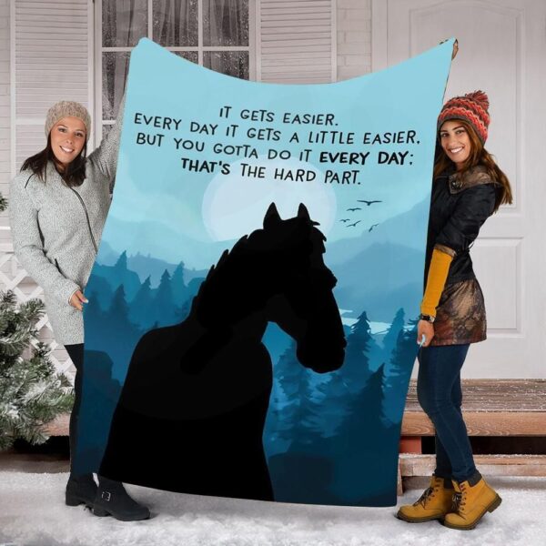 Horse Fleece Blanket Sherpa Blanket