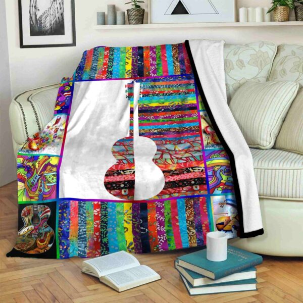 Guitar Fleece Blanket Sherpa Blanket