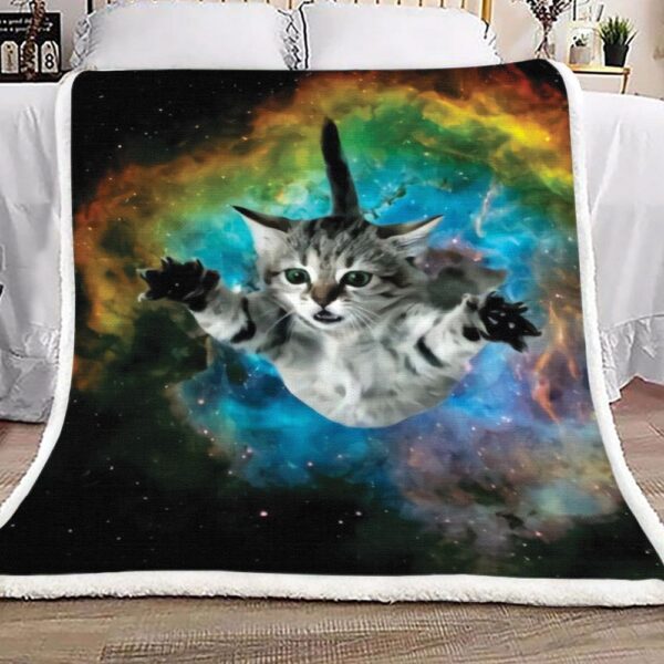 Cat Fleece Blanket Sherpa Blanket
