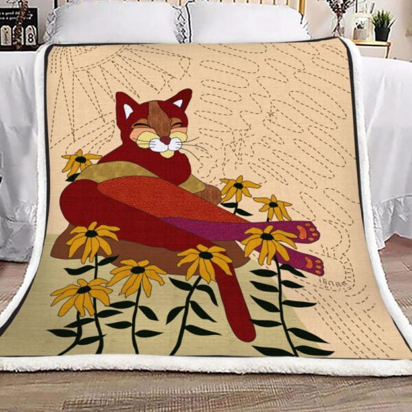 Cat Fleece Blanket Sherpa Blanket