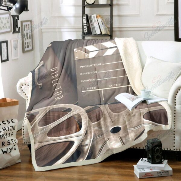 Movie Reel Fleece Blanket Sherpa Blanket