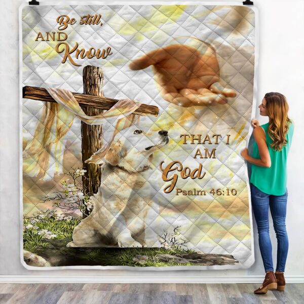 Goldenbe Still And Know God Fleece Blanket Sherpa Blanket