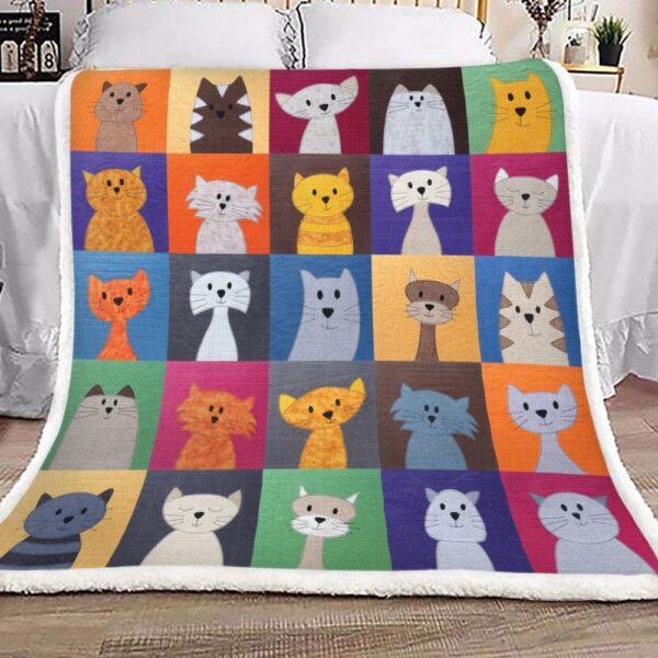 Cats Fleece Blanket Sherpa Blanket