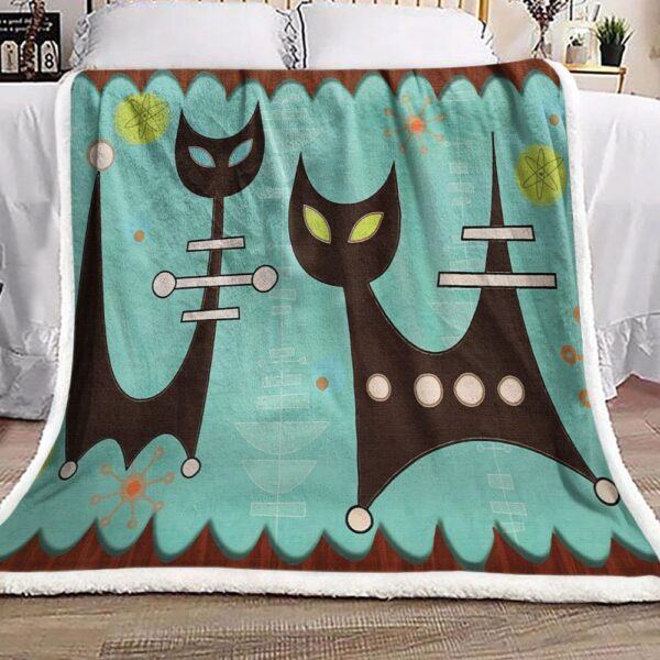 Electric Cat Fleece Blanket Sherpa Blanket