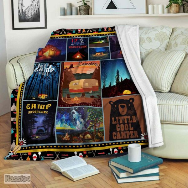 Camping Fleece Blanket Sherpa Blanket