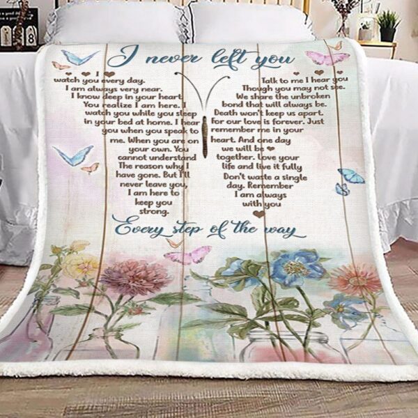 Butterfly Poem Fleece Blanket Sherpa Blanket