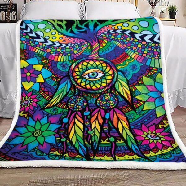 Dreamcatcher Hippie Fleece Blanket Sherpa Blanket