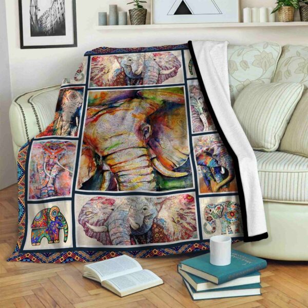 Elephan Fleece Blanket Sherpa Blanket