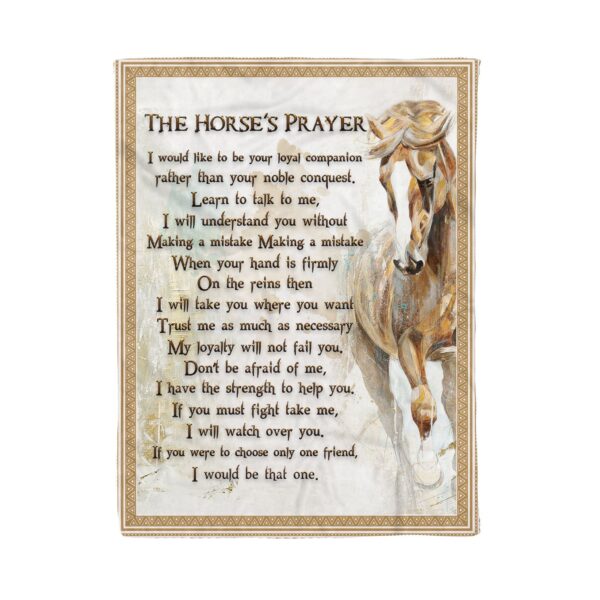 Horse The Horse'S Prayer I Would Be That One Fleece Blanket Sherpa Blanket