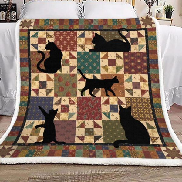Cat Fleece Blanket Sherpa Blanket