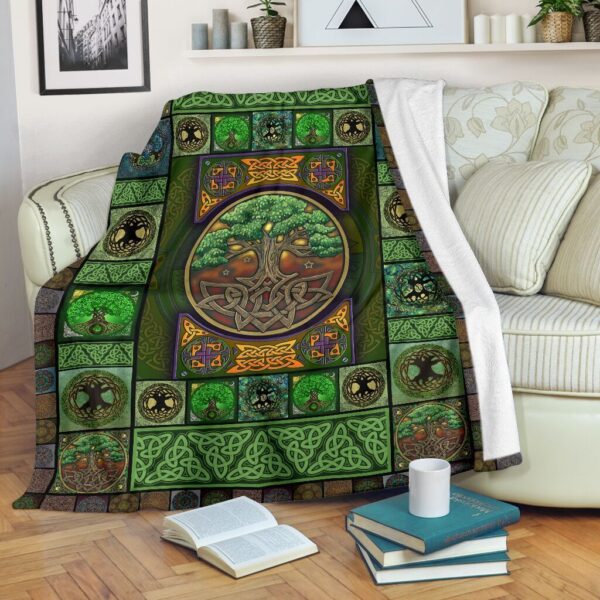 Irish Celtic Pre Fleece Blanket Sherpa Blanket