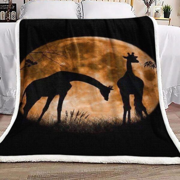 Giraffe Fleece Blanket Sherpa Blanket