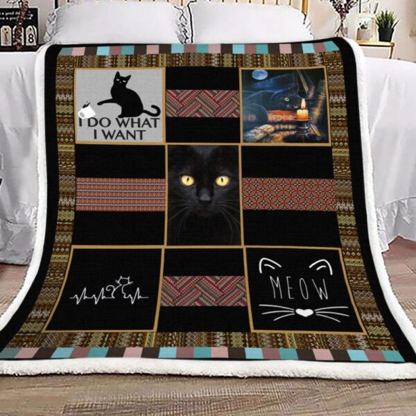 Cat Fleece Blanket Sherpa Blanket