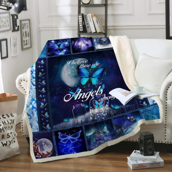 Butterfly Fleece Blanket Sherpa Blanket