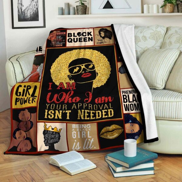 Black Woman Fleece Blanket Sherpa Blanket