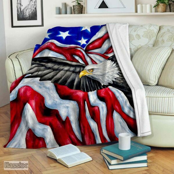Eagle Fleece Blanket Sherpa Blanket