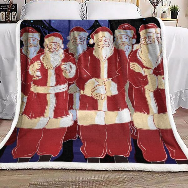 Santa Claus Fleece Blanket Sherpa Blanket