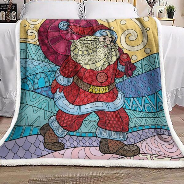 Santa Claus Fleece Blanket Sherpa Blanket