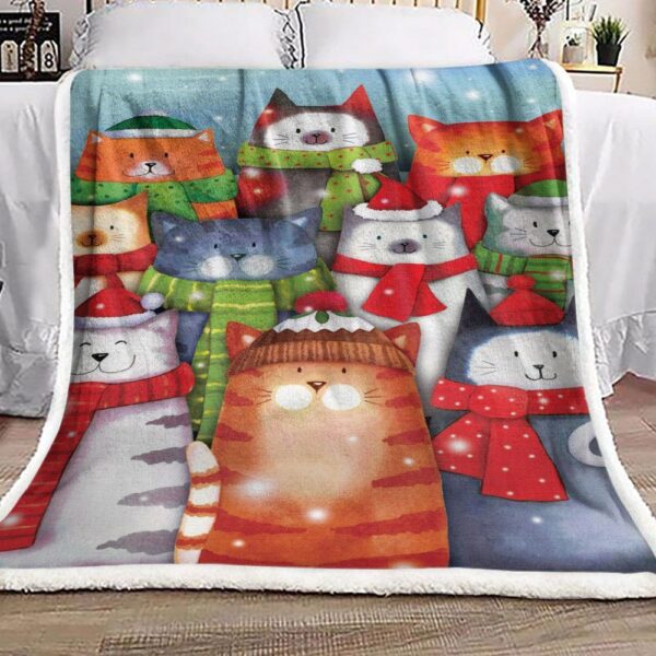Cat Fleece Blanket Sherpa Blanket