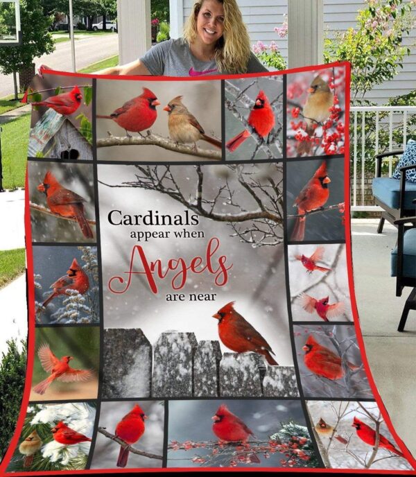 Cardinal Cardinals Appear Fleece Blanket Sherpa Blanket