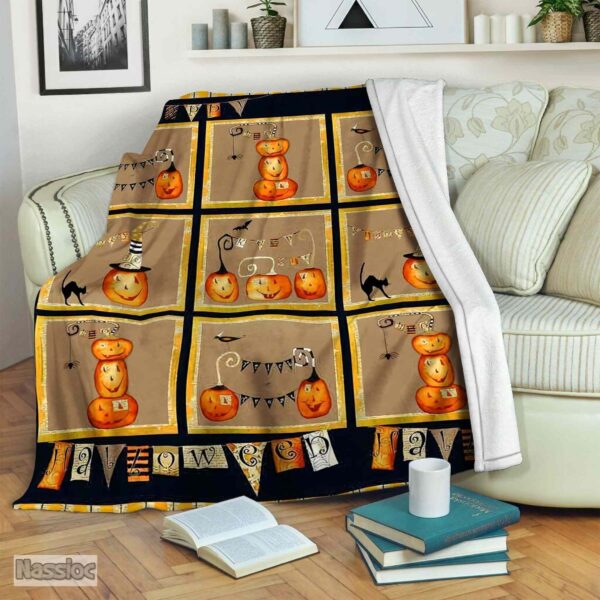 Halloween Fleece Blanket Sherpa Blanket