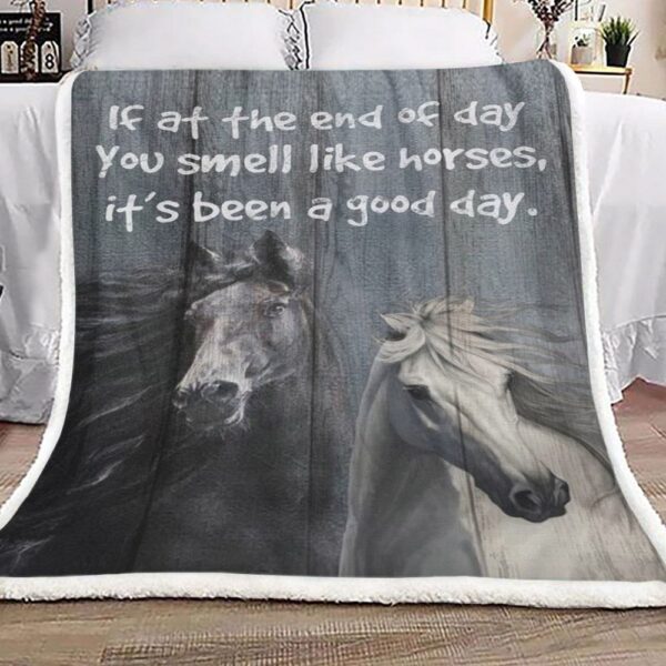 Horse Fleece Blanket Sherpa Blanket