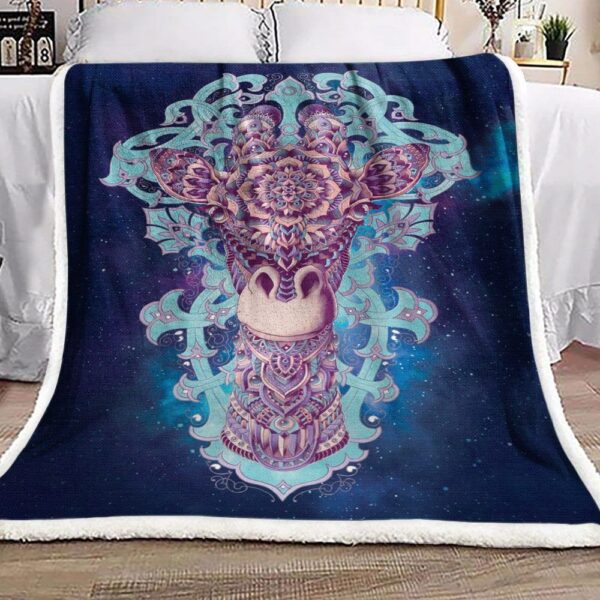 Giraffe Fleece Blanket Sherpa Blanket
