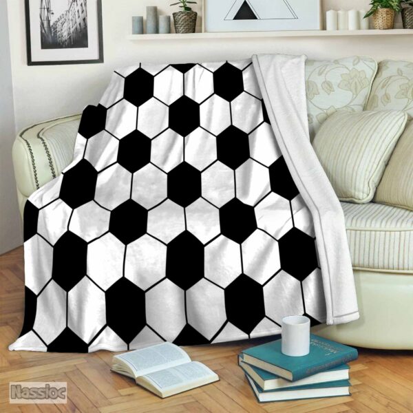 Soccer Fleece Blanket Sherpa Blanket