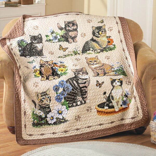 Cat Fleece Blanket Sherpa Blanket