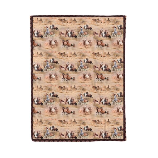 Horse Fleece Blanket Sherpa Blanket