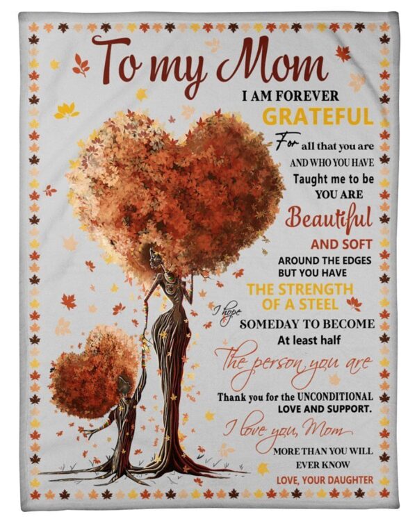 To My Mom You Are Beautiful Tree Fleece Blanket Sherpa Blanket