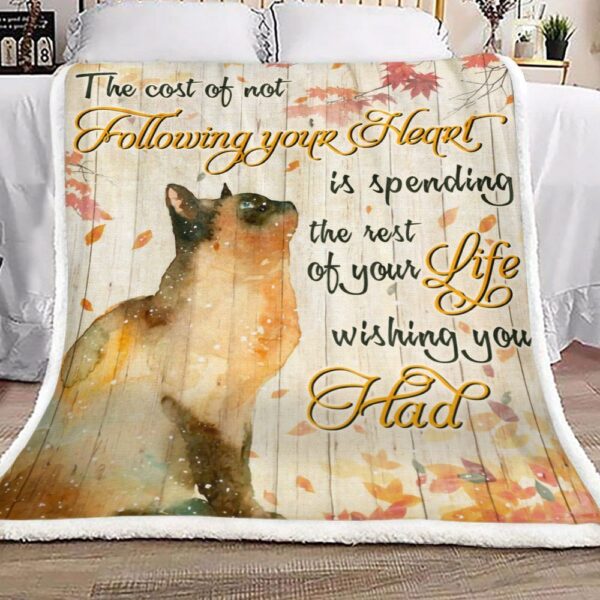 Cat Fleece Blanket Sherpa Blanket