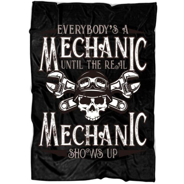 The Real Mechanic Fleece Blanket Sherpa Blanket