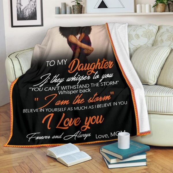 Mom To Daughter Thanksgiving Fleece Blanket Sherpa Blanket