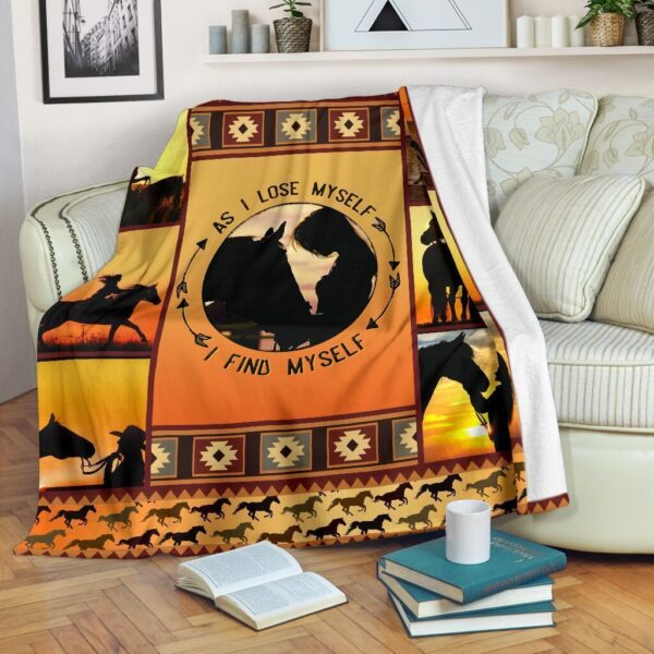 Horse Fleece Blanket Sherpa Blanket