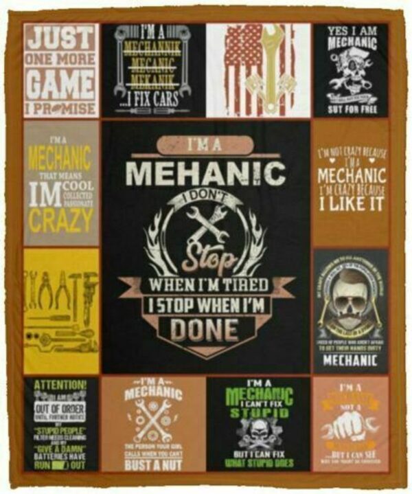 Mechanic Fleece Blanket Sherpa Blanket