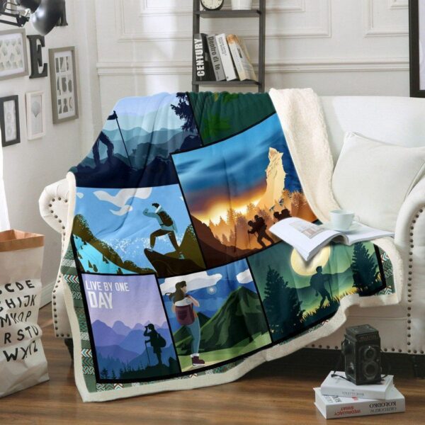 Hiking Fleece Blanket Sherpa Blanket