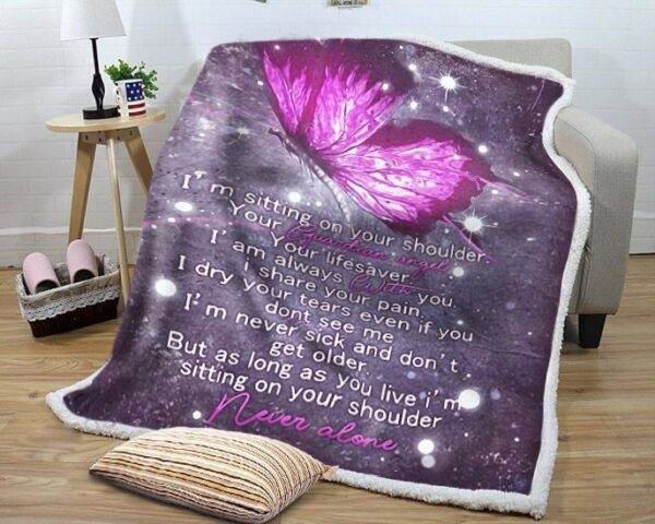 Guardian Angel Fleece Blanket Sherpa Blanket