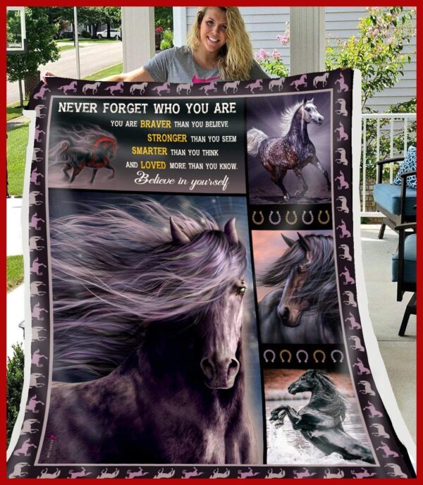 Horse Fleece Blanket Sherpa Blanket