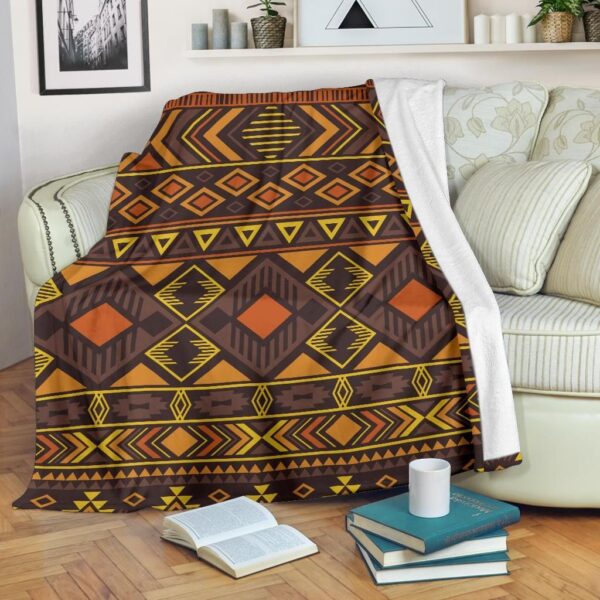 Navajo Pattern Fleece Blanket Sherpa Blanket