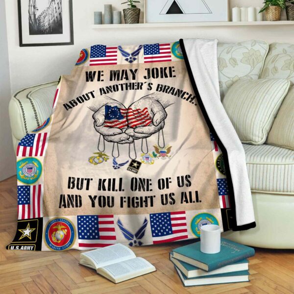 Veteran Fleece Blanket Sherpa Blanket