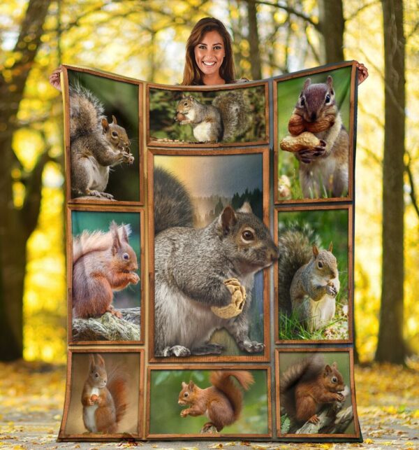 Squirrels Squirrel Lover Fleece Blanket Sherpa Blanket