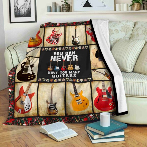 Guitar Fleece Blanket Sherpa Blanket