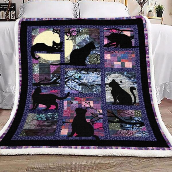 Cat Fleece Blanket Sherpa Blanket