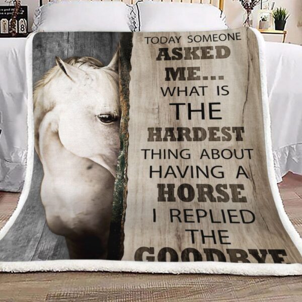 Horse Fleece Blanket Sherpa Blanket