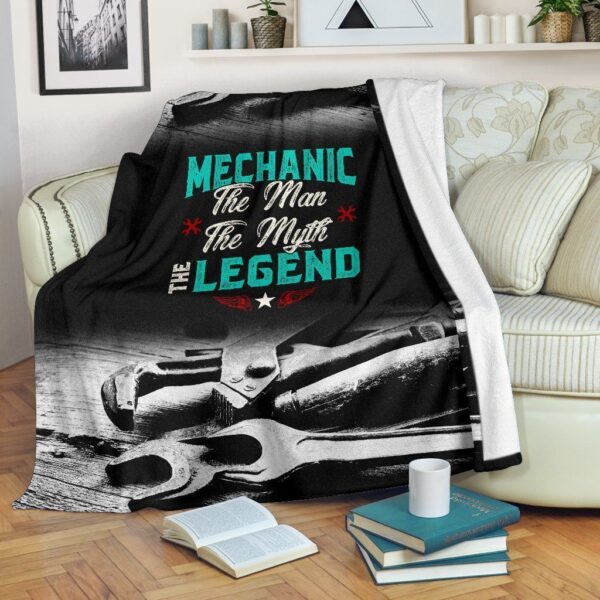 Mechanic Legend Fleece Blanket Sherpa Blanket