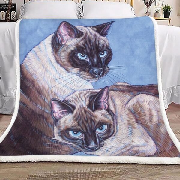 Cat Fleece Blanket Sherpa Blanket